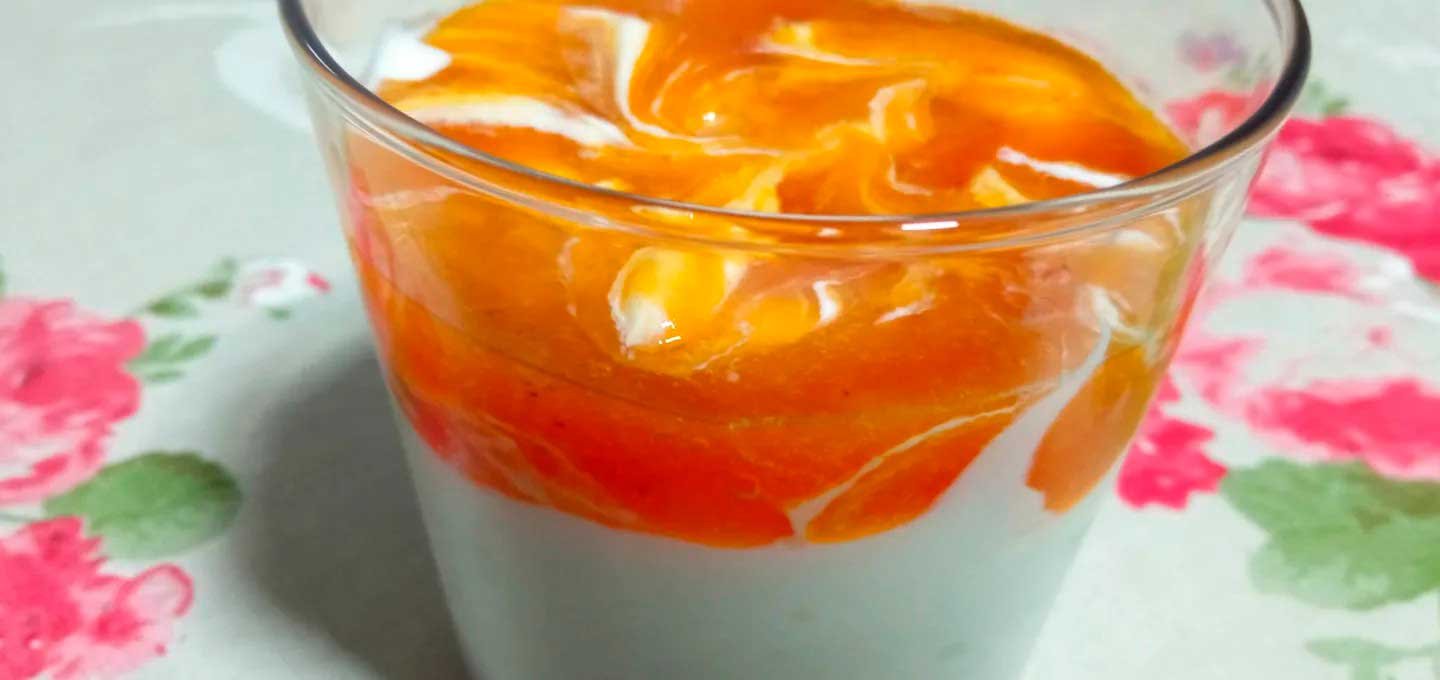 Crema de yogur griego con queso