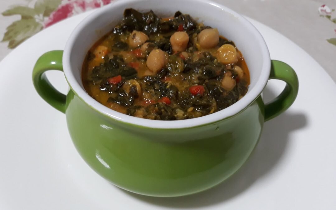 Garbanzos con espinacas